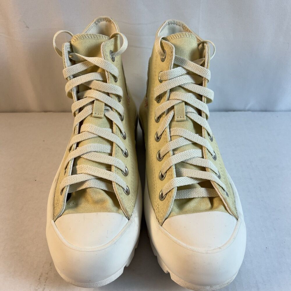 Women Converse CTAS Lugged Hi - Lemon Drop/Multi High Top Boot Size 8.5